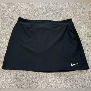 Black Nike Jersey Dri-Fit Skort Size XL Tennis Golf activewear skort EUC